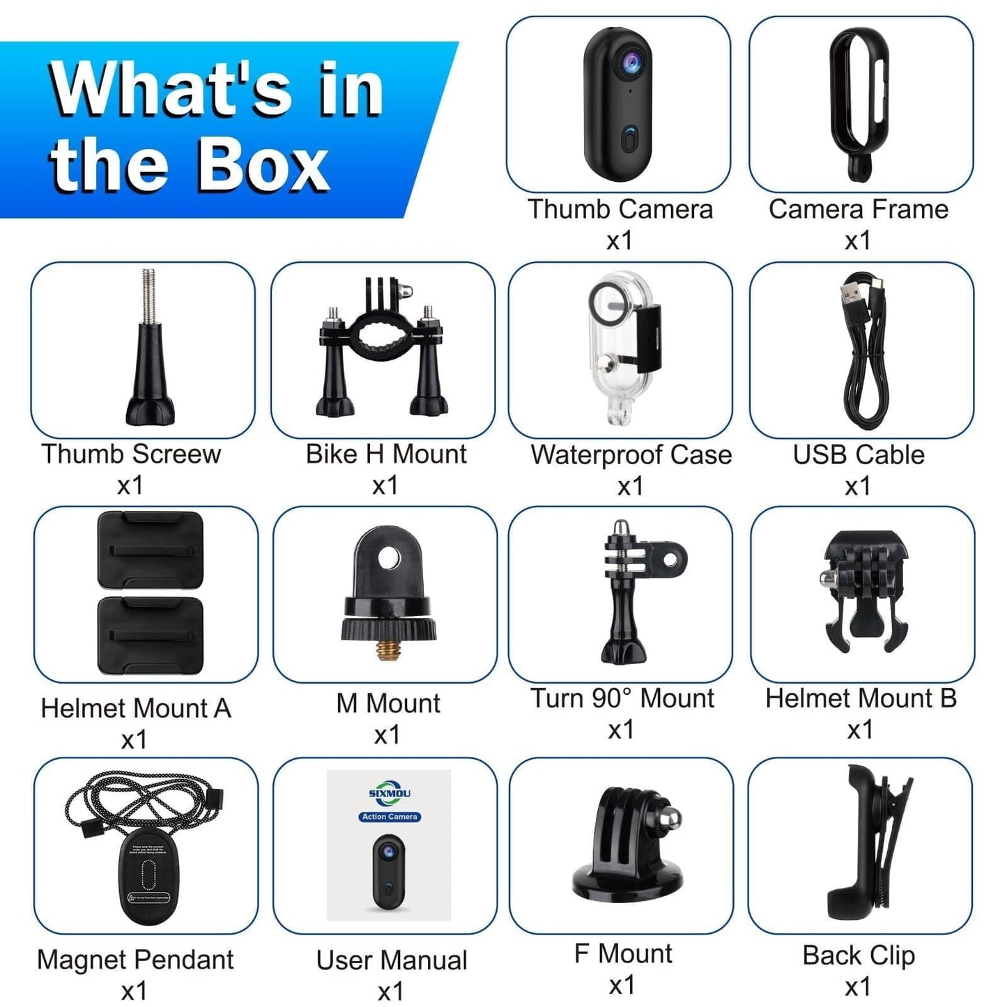 CZTICLE®🥰Last Day 49% OFF📷I3 4K Thumb Action Camera