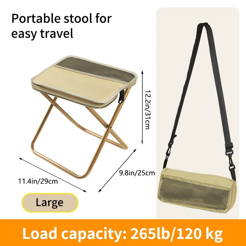 CZTICLE®🪑Ultra-Light Folding Stool – Supports Up to 265 lbs