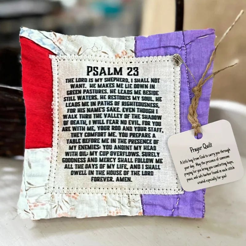 Cilifer®Best Encouraged And Blessed Gift-Prayer Quilt with cross inside