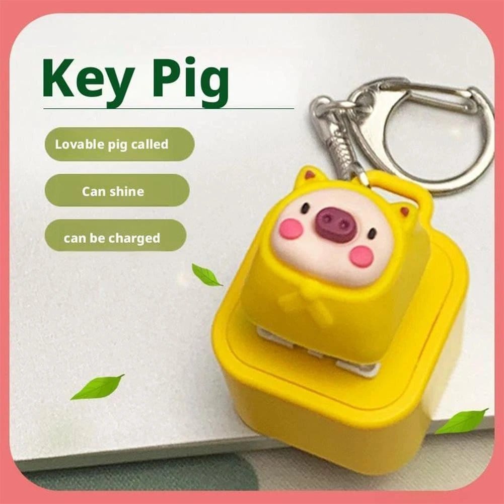 Cilifer®Frog Croaking Fidget Toy - Rechargeable Frog Croaking Keychain. Frog Croaking Stress Reliever with Colorful Lights. Fun & Portable Anxiety Relief Toy