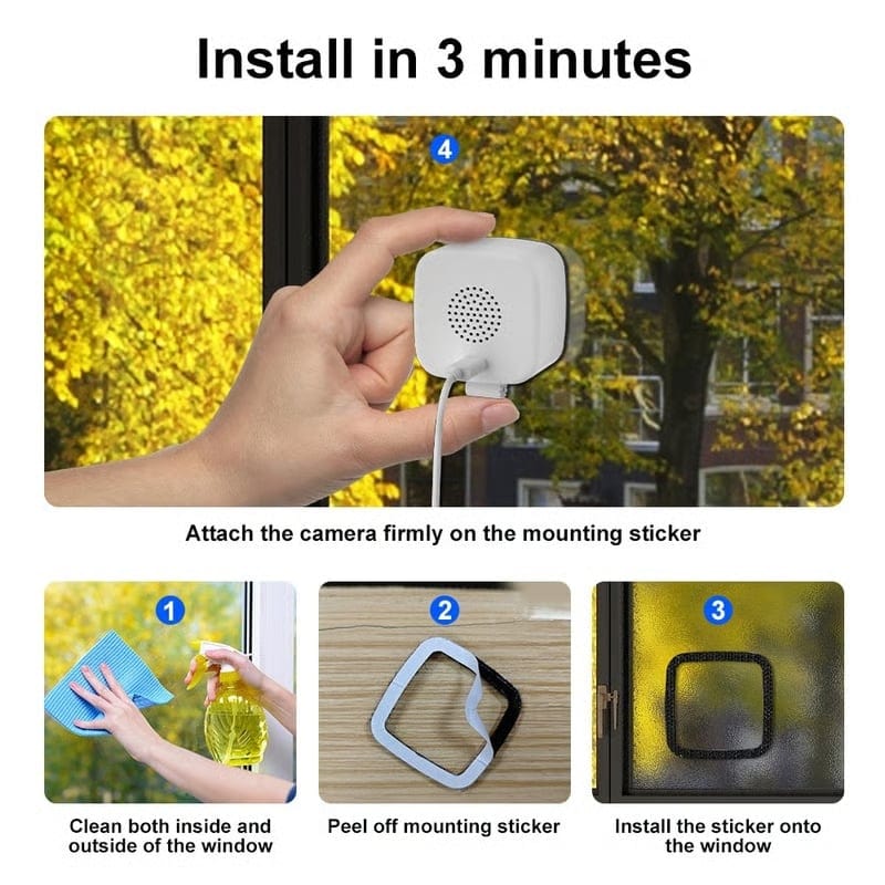 🔥 Crystal-clear security camera 🎥 Colour Night Vision 🌙 24/7 Recording & Smart Alerts 🚨 Easy Install! 🔒