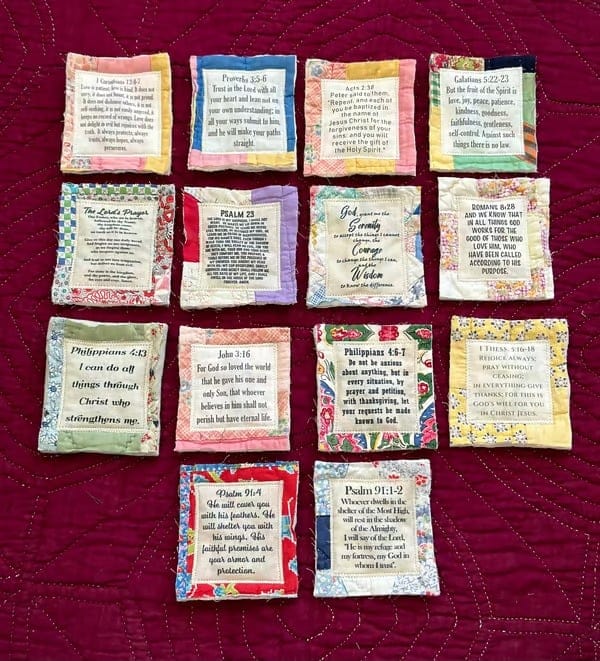 Cilifer®Best Encouraged And Blessed Gift-Prayer Quilt with cross inside