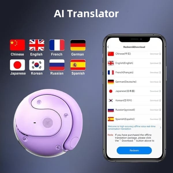 DAFEILA®🏆#1 Best Seller ⏰LAST DAY 💎AI Translation Wireless OWS Bluetooth5.4 Earphones (Fit iOS & Android)