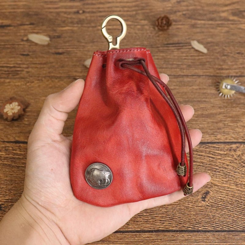Cilifer®Simple cowhide retro storage bag