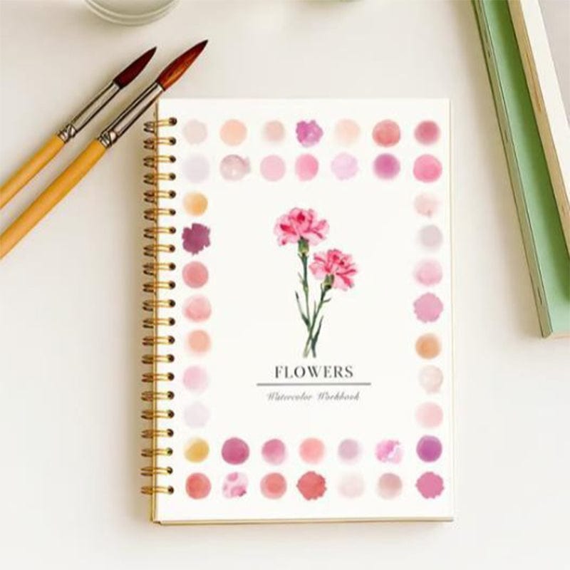 Cilifer®🎁Early Xmas Sales - 50% OFF🎅Watercolor Workbook for Beginners with 16 Colors Paint