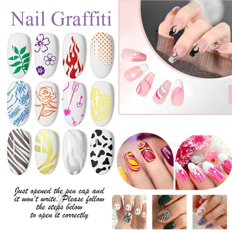 Cilifer®12 Colors Nail Art Pens Set