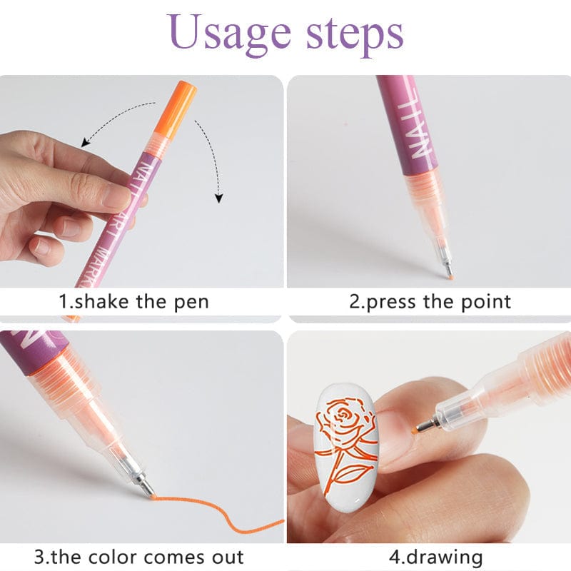Cilifer®12 Colors Nail Art Pens Set