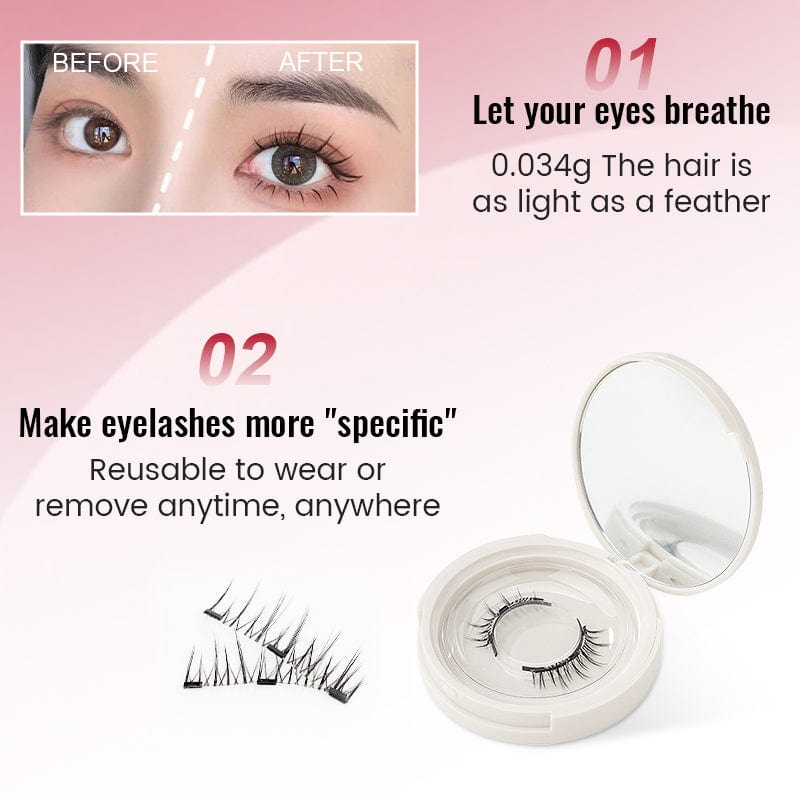 Magnetic false eyelashes-Create beautiful eye makeup easily