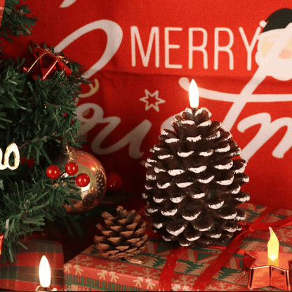Cilifer®Flameless Pinecone Candles Battery Operated