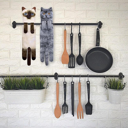 Cilifer® Early Christmas Sale 🎅 Funny Cat Hand Towels