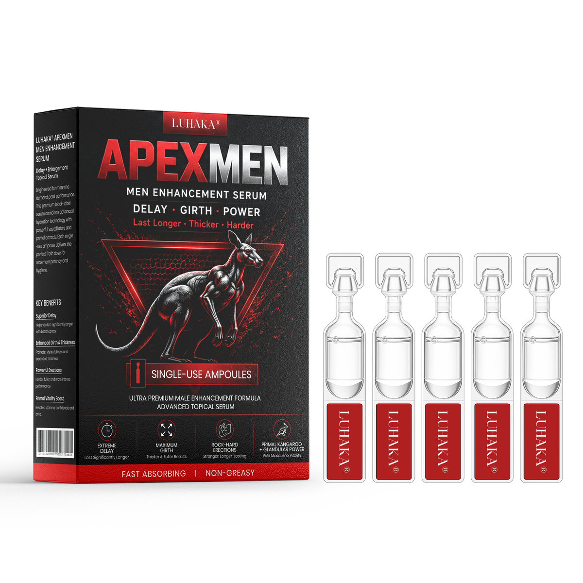 LUHAKA® ApexMen Men Enhancement Serum Ampoules