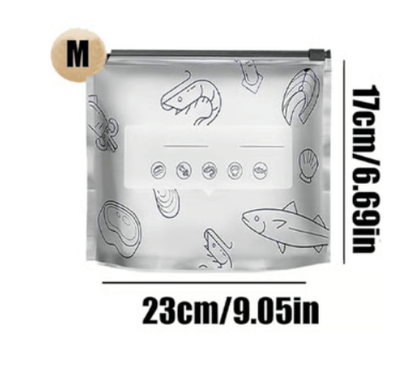 Cilifer®WReusable Aluminum Foil Freshness Seal Bags – Your Kitchen's New Best Friend!