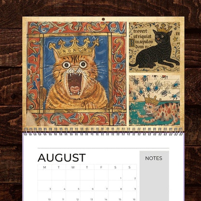 Cilifer®Medieval Cats with Crowns Calendar 2026