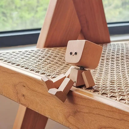 Cilifer®Charming Little Wooden Figure That Sways with 12PCS Magnetic Expressions