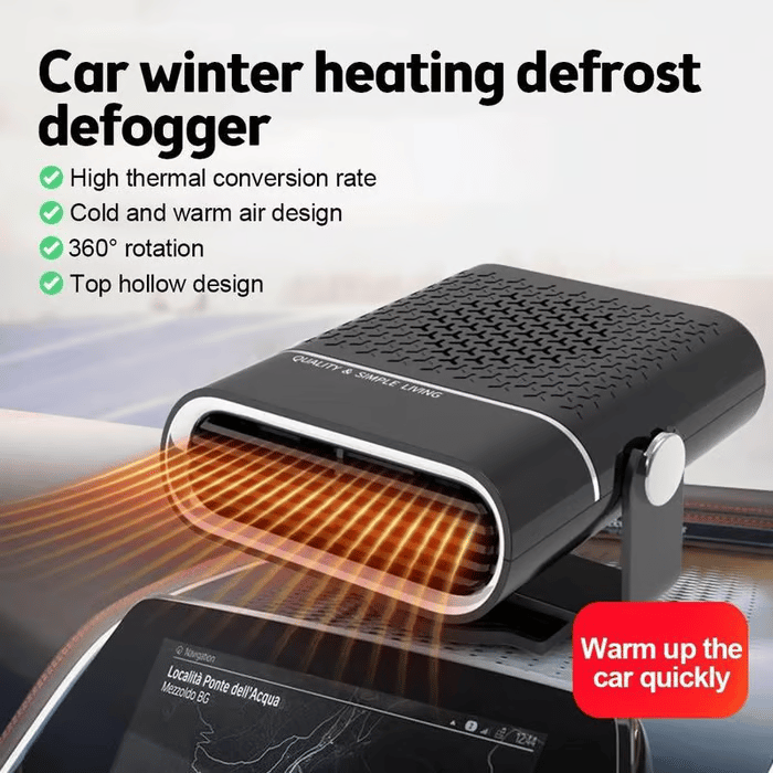 New Upgrade Portable Car Heater. 60s Fast Demisting Defroster