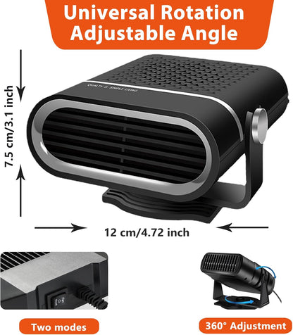 New Upgrade Portable Car Heater. 60s Fast Demisting Defroster