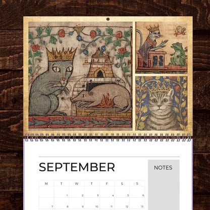 Cilifer®Medieval Cats with Crowns Calendar 2026
