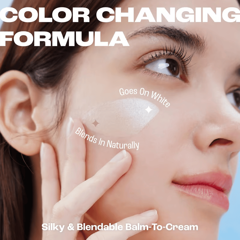 LUHAKA® Cream Stick V White Korean Color-Changing Foundation Stick with Volufiline