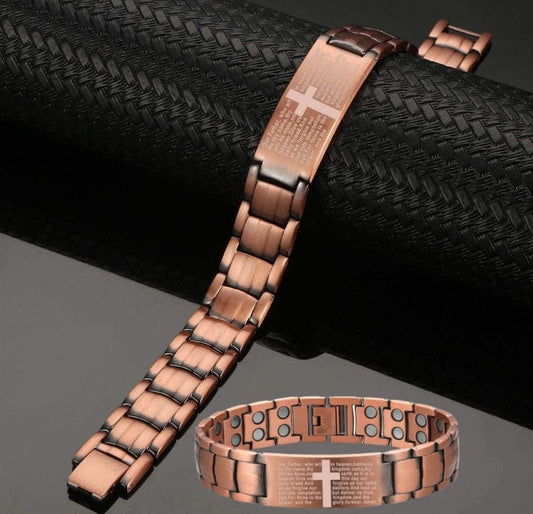 CZTICLE®🚀 Fresh Week Fresh Discounts 60% OFF - ✝Jesus Cross Magnetic Copper Bracelet