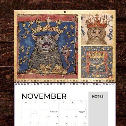 Cilifer®Medieval Cats with Crowns Calendar 2026