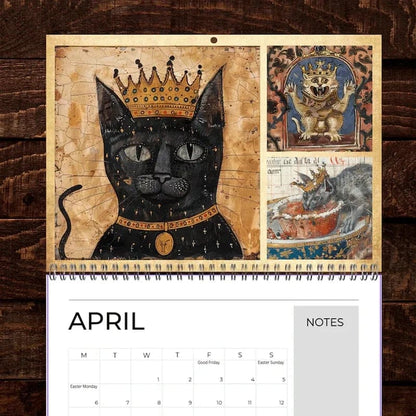 Cilifer®Medieval Cats with Crowns Calendar 2026