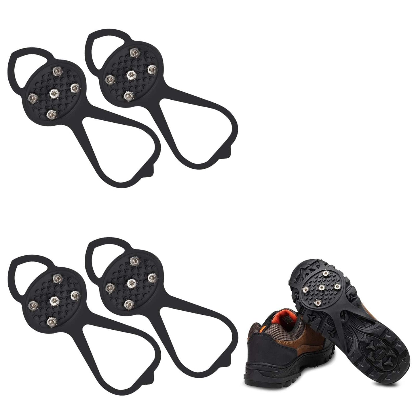 Cilifer®2 Pairs Ice Grippers Traction Cleats