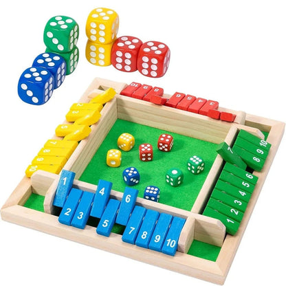 Cilifer®SHUT THE BOX-WOODEN DICE BOARD GAME