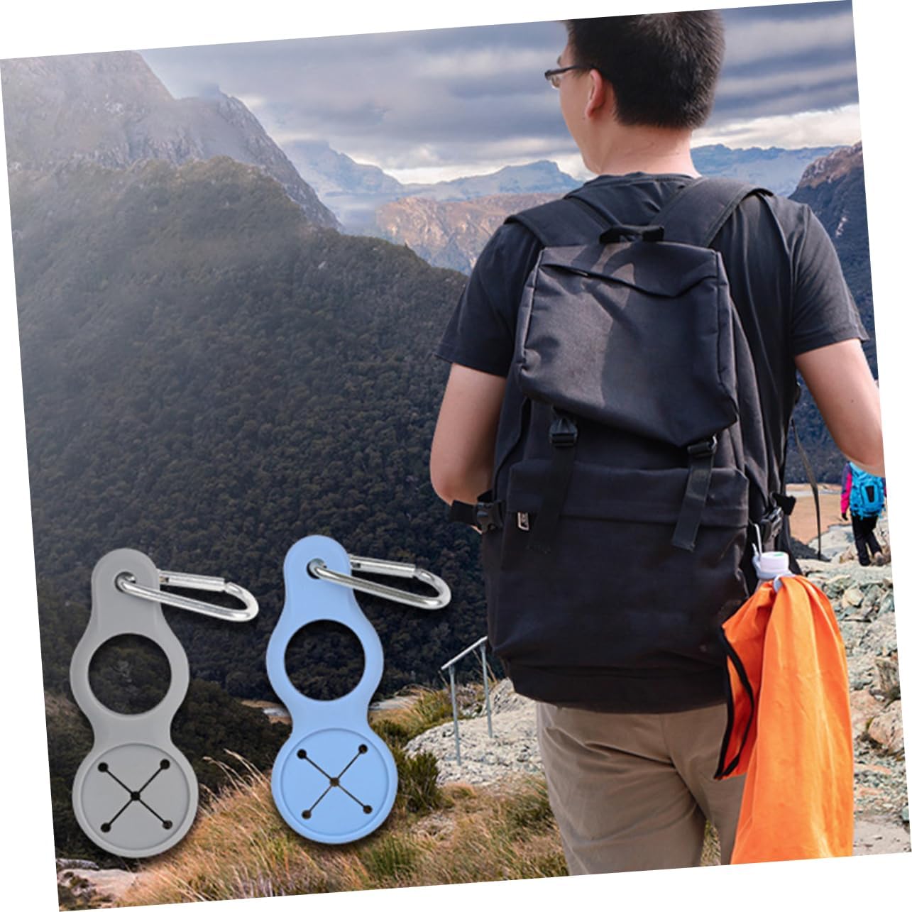Cilifer®Silicone Sport Kettle Buckle Outdoor Carabiner Water Bottle Holder