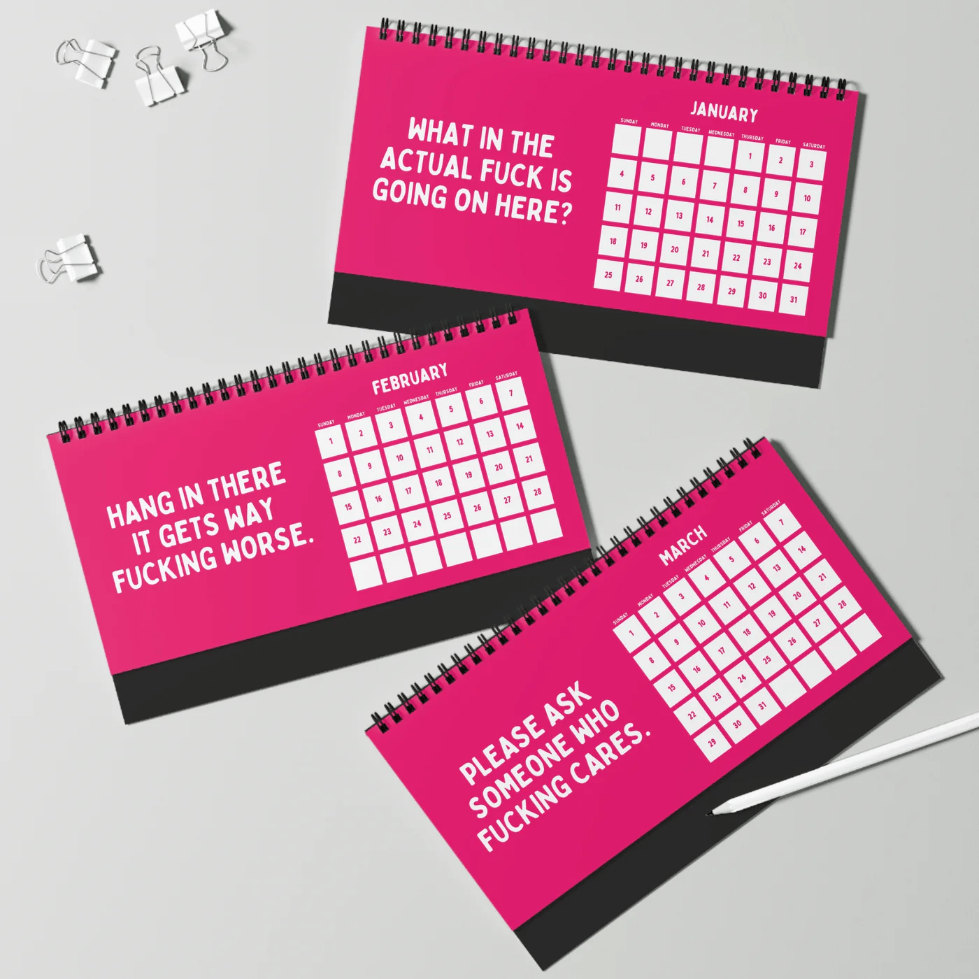 Cilifer®2026 Things I Want To Say At Work Desk Calendar