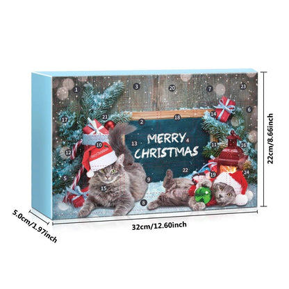 Cilifer®🏆Hot Sale⚡2025 Advent Calendar Series - Cat Feathers Countdown Set for Christmas 24-Day Interactive Toy Experience for Cat Enthusiasts