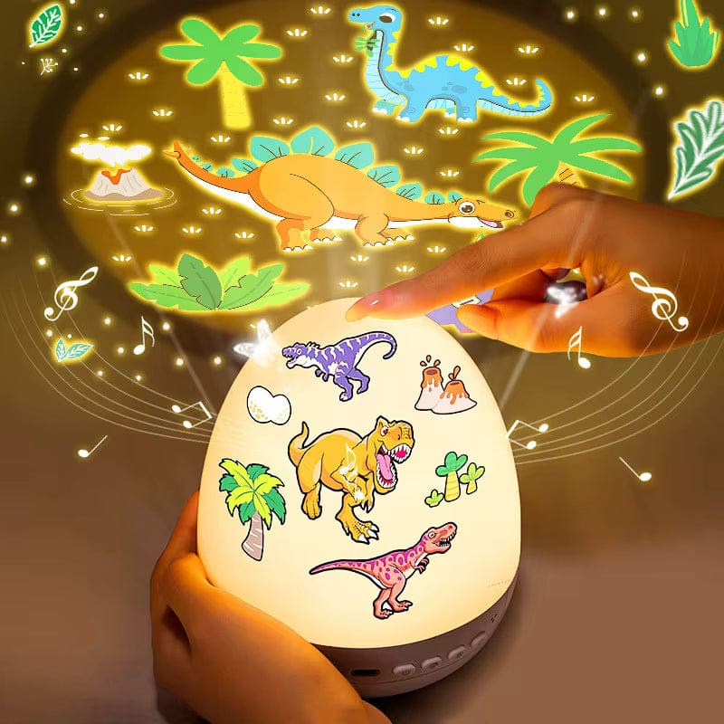 Cilifer®Dinosaur Egg Night Light Projector with Bluetooth Speaker For Kids
