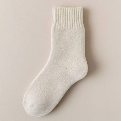 Cilifer®5 Pairs Women's Solid Mid-calf Socks