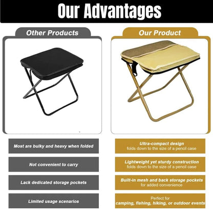 CZTICLE®🪑Ultra-Light Folding Stool – Supports Up to 265 lbs
