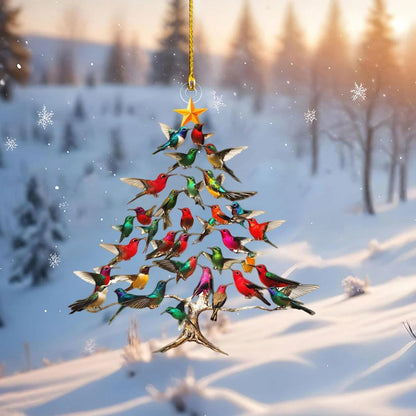 CZTICLE® 🔥🐦🎄Hummingbird Christmas 2D Acrylic Ornament