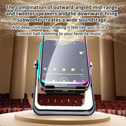 Cilifer® 5-in-1 Wireless Induction Bluetooth Speaker with Adjustable Phone Stand