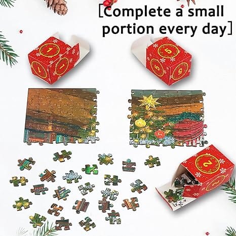 Cilifer®Christmas Advent Calendar Jigsaw Puzzle 1000pcs