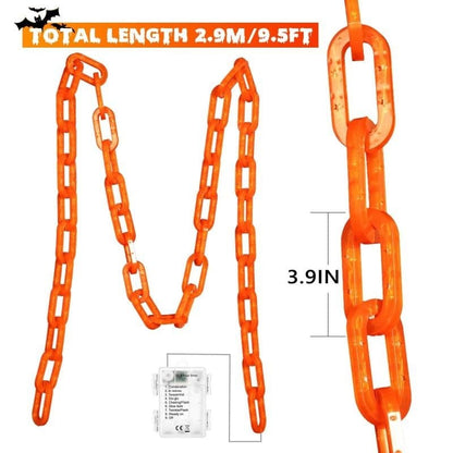 Billhol®Halloween Decoration Battery Light String - 10ft 160 LED Plastic Chain Light String
