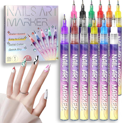 Cilifer®12 Colors Nail Art Pens Set