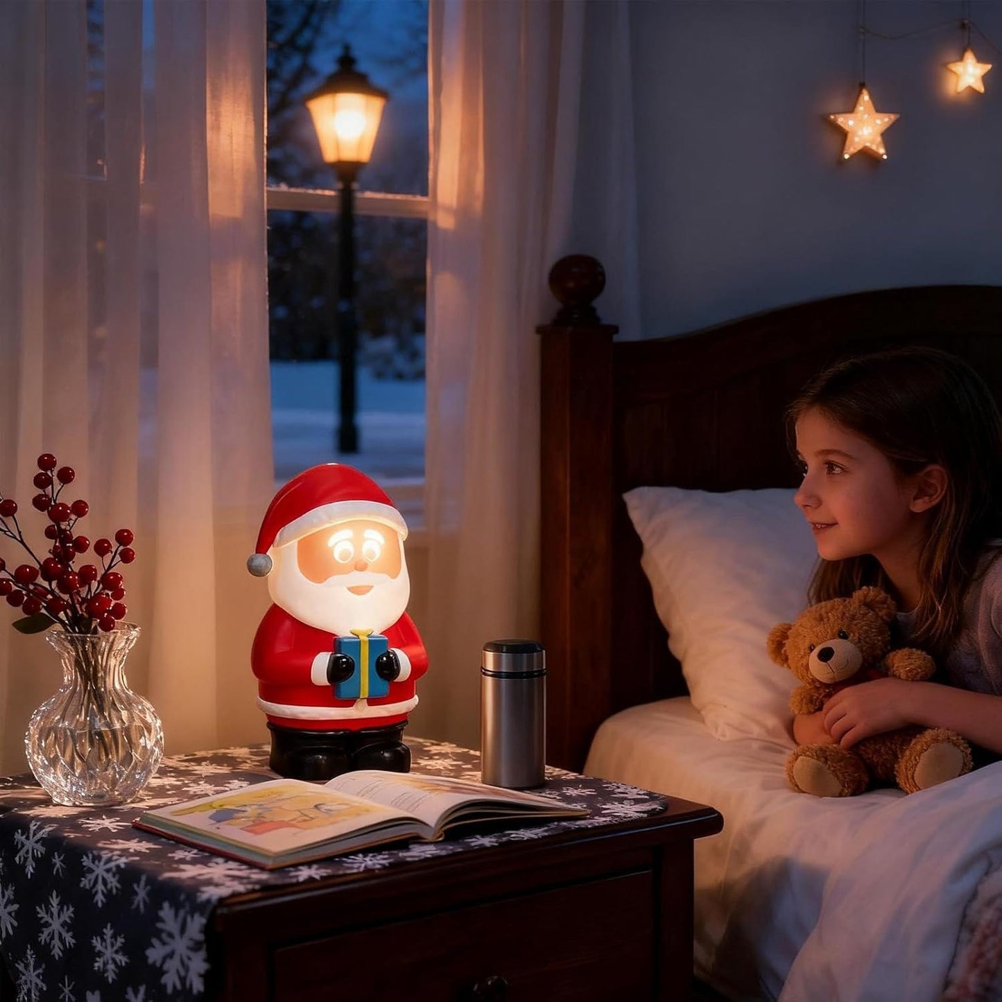 Cilifer®Talking Animated Santa Claus with Built in Projector & Speaker Plug'n Play