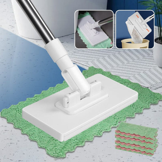 CZTICLE®💦Hot Sale 50% OFF🧹Disposable Dust Mop with 4 Reusable Cloths