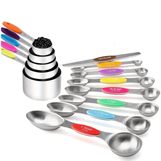 Cilifer®Stainless Steel Magnetic Measuring Spoons Set