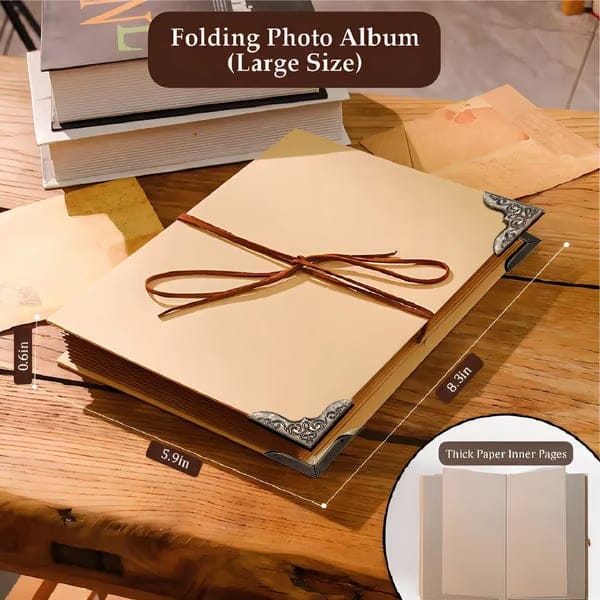 Cilifer®The Memory Keeper: 99+ Inch Accordion Scrapbook Album📚
