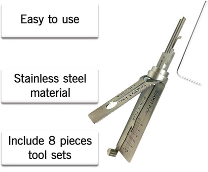 Cilifer®Stainless Steel Key Decoder(Only applicable to Flat Key Lock)