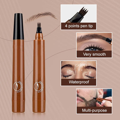 LUHAKA®🎁Buy 1 Get 1 Free🔥Waterproof Four-tip Beard and Eyebrow Pen✨