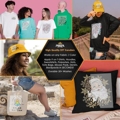 Cilifer®15PCS Christmas Mystery DTF Transfer Bundle – Ready to Press Holiday Designs