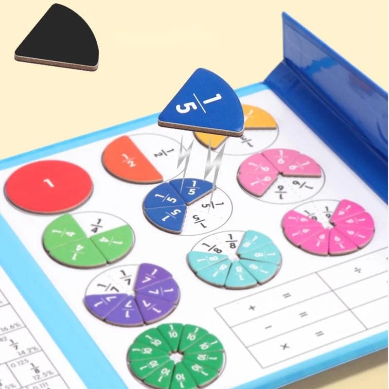 Cilifer®Montessori Magnetic Book Fraction Puzzle For Children