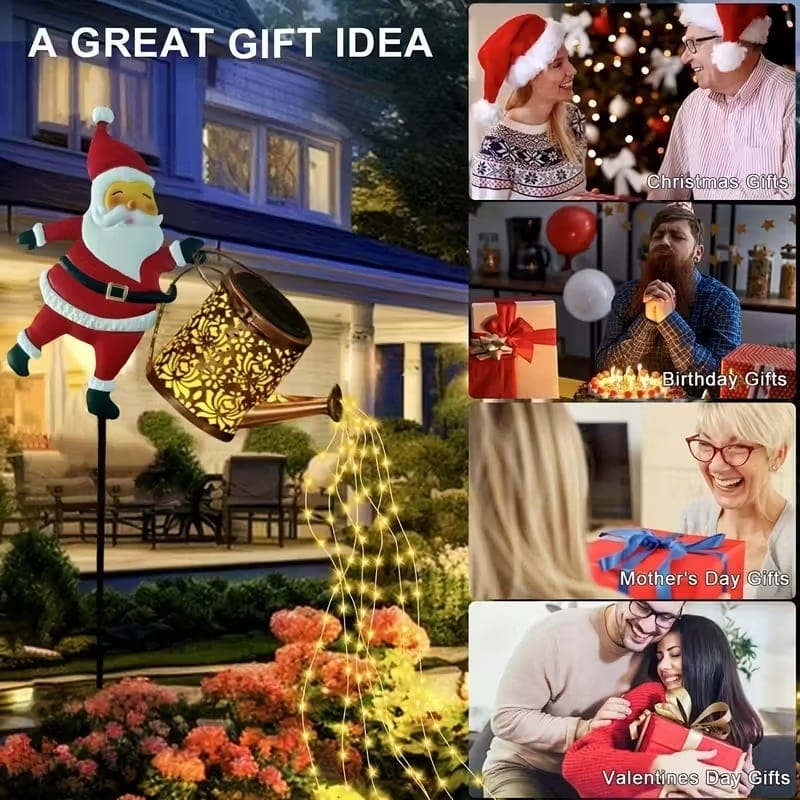 Cilifer®Christmas Claus Solar Kettle Lights