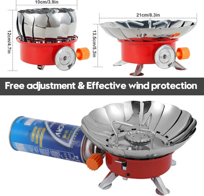 Cilifer® Portable Stainless Steel Gas Stove for Outdoor Camping