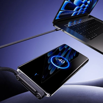 Cilifer® 2-i-1 Snabbladdningskabel med Dold Mobilhållare – 240W SuperCharge