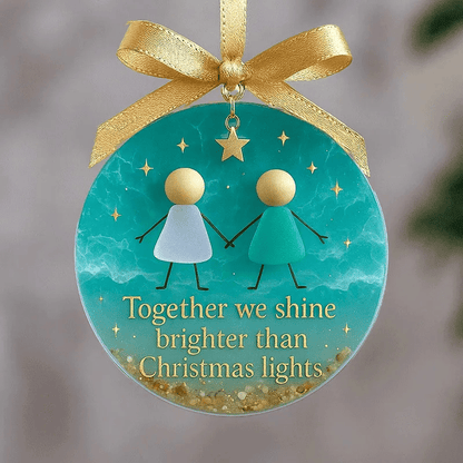Cilifer®⏳LAST DAY SALE 49% OFF!⏰Friendship Sea Glass Christmas Ornament🌊✨Shaped by Nature & Crafted by Hand💝